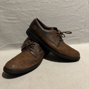Timberland Men's Premium Leather Waterproof Oxford Shoes Size 12M Brown